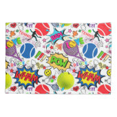 😍🤩折衷式テニス🎾柄 枕カバー (裏面)