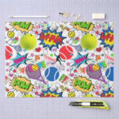 😍🤩折衷式テニス🎾柄 薄葉紙 (クラフト)