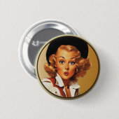 折衷的なテキサス州: テキサス州の円形の折衷的なロゴ 缶バッジ (正面&裏面)