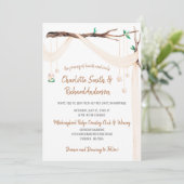 折衷的なドレープ、メイスン・ジャー・ライ結婚ト、アーチウェイ 招待状 (スタンド正面)