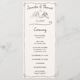 折衷的な手でドードル結婚の靴の儀式 プログラム