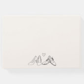 折衷的な手予測できな引き靴ドードル結婚ズ ゲストブック (裏面)