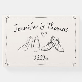 折衷的な手予測できな引き靴ドードル結婚ズ ゲストブック