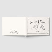 折衷的な手予測できな引き靴ドードル結婚ズ ゲストブック (全面)