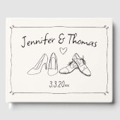 折衷的な手予測できな引き靴ドードル結婚ズ ゲストブック (正面)