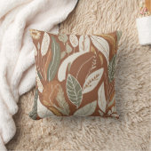 折衷的な自然テラコッタワイルドフラワーボホ素朴ー クッション (ブランケット)