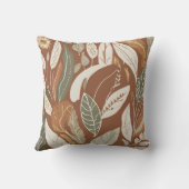 折衷的な自然テラコッタワイルドフラワーボホ素朴ー クッション (裏面)