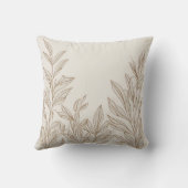 折衷的な自然テラコッタワイルドフラワーボホ素朴ー クッション (裏面)