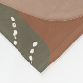 折衷的な自然テラコッタワイルドフラワーボ素朴ホ フリースブランケット (角)