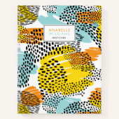 折衷的アニマルプリント パーソナライズされた ノートブック (正面)