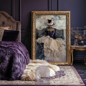 折衷的エレガンスレディートップハット、ムーディーズ薄紫パープル 薄葉紙