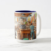 折衷的カフェインサンディエゴマグ ツートーンマグカップ (正面右)