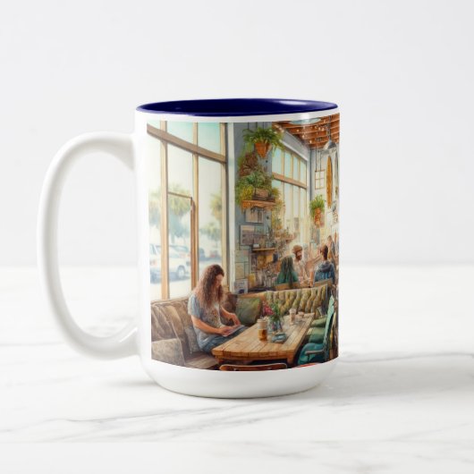 折衷的カフェインサンディエゴマグ ツートーンマグカップ (左)