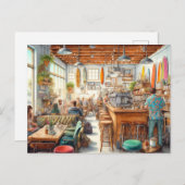 折衷的カフェインサンディエゴマグ ポストカード (正面/裏面)