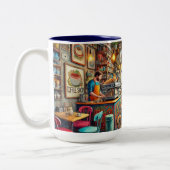 折衷的カフェインメルボルンマグ ツートーンマグカップ (左)