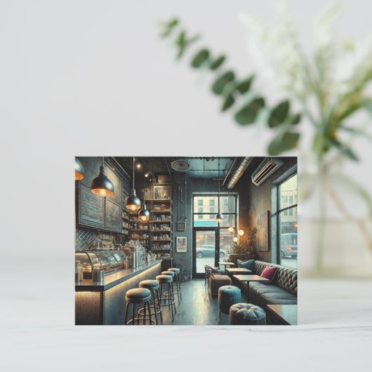 折衷的カフェインレインシアトル ポストカード (スタンド正面)