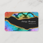 折衷的グリッター名刺 名刺 (正面)