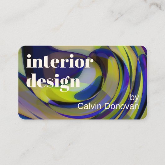 折衷的コンテンポラリーシックな時代を超えたアートパターン 名刺 (正面)