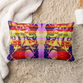 折衷的デザインバラ ランバークッション (ブランケット)