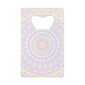 折衷的ボホパステルカラフルマンダラ クレジットカード栓抜き (裏面)
