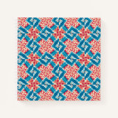 折衷的ボホレッドターコイズタイル箇条書きジャーナル ノートブック (正面)