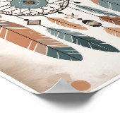 折衷的ボホ抽象芸術アートウォール子供へポスター ポスター (角)