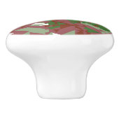 折衷的モダンレトロ幾何学的クリスマスパターン セラミックノブ (側面)