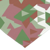 折衷的モダンレトロ幾何学的クリスマスパターン ロングテーブルランナー (コーナー)