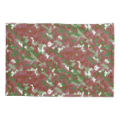 折衷的モダンレトロ幾何学的クリスマスパターン 枕カバー (裏面-左)