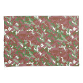 折衷的モダンレトロ幾何学的クリスマスパターン 枕カバー (正面右)