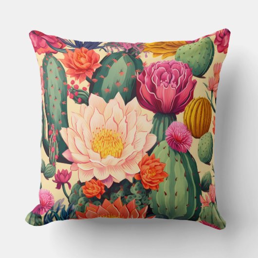 折衷的南西サボテン砂漠 クッション (正面)