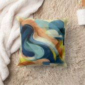 折衷的抽象芸術アートクッション クッション (ブランケット)