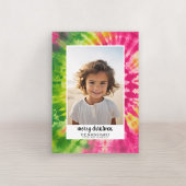 折衷的絞り染め – クリスマスフォトカラフルブライト シーズンカード