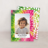 折衷的絞り染め – クリスマスフォトカラフルブライト シーズンカード