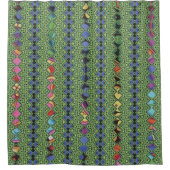 折衷的絞り染め シャワーカーテン (正面)