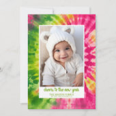 折衷的絞り染め – 新年への応援 シーズンカード (正面)