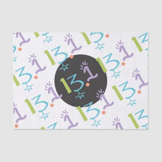 折衷的13.1ハーフマラソンをテーマにしたティッシュペーパー 薄葉紙 (正面)