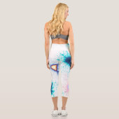 折衷色鮮やかのスプラッシュ カプリレギンス (裏面)