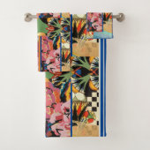 折衷花カラフル柄 バスタオルセット (インサイチュ)