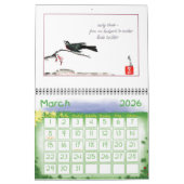 折賀のオリジナル拝賀暦。 カレンダー (3月 2026)