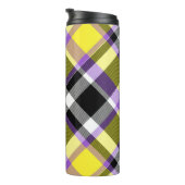 折電予測できな性ボホ非バイナリ格子状プライドフラグ タンブラー (回転右)