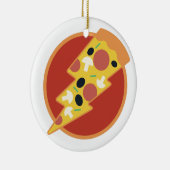 抜け目がないピザ セラミックオーナメント (右)