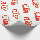 抜け目がない星のラベル ラッピングペーパー (角)