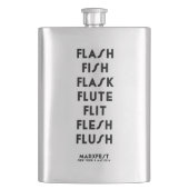 抜け目がない魚のフラスコのフルートのFlitの肉のフラッシュ フラスク (正面)
