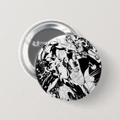 抜け目がなく、緑のランタンのパネル2 缶バッジ (正面&裏面)