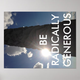 抜本的な寛大さを実践！ ポスター