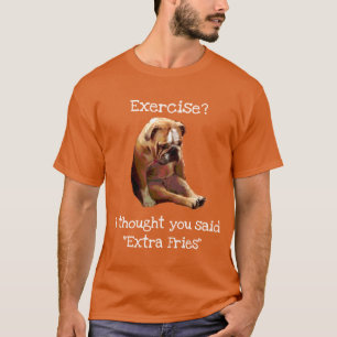 「抜粋?フライズ»悲しい英語のブルドッグ2 Tシャツ