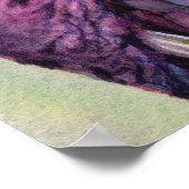 抜群のホットピンクピーコック ポスター (角)