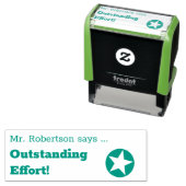 「抜群の努力！」 家庭教師のフィードバックのゴム印 セルフインキングスタンプ (インサイチュ)