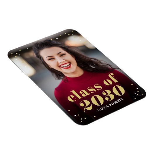 抜群の編集可能カラー卒業マグネット マグネット (右側)